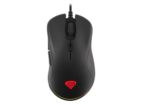 Genesis herná optická myš KRYPTON 200/ RGB/ 6400 DPI/ Herná/ Optická/ 6 000 DPI/ Drôtová USB/ Čierna