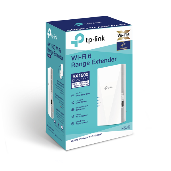 TP-Link RE500X AX1500 WiFi6 Range Extender 