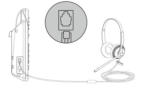 Yealink YHS34 Lite Dual náhlavní souprava na obě uši s QD-RJ9 konektory 