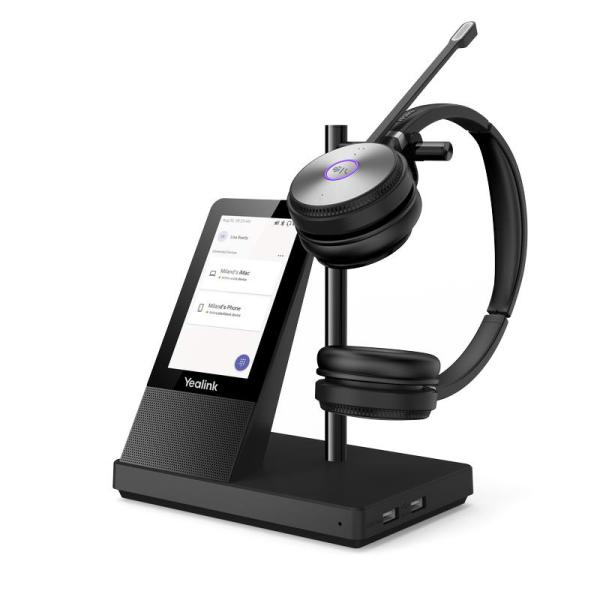Yealink WH66 Dual DECT základňa s dotykovým LCD a náhlavnou súpravou na obe uši pre Teams