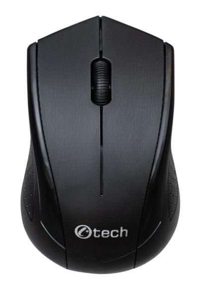 C-TECH WLM-07/ Kancelářská/ Optická/ Bezdrátová USB/ Černá