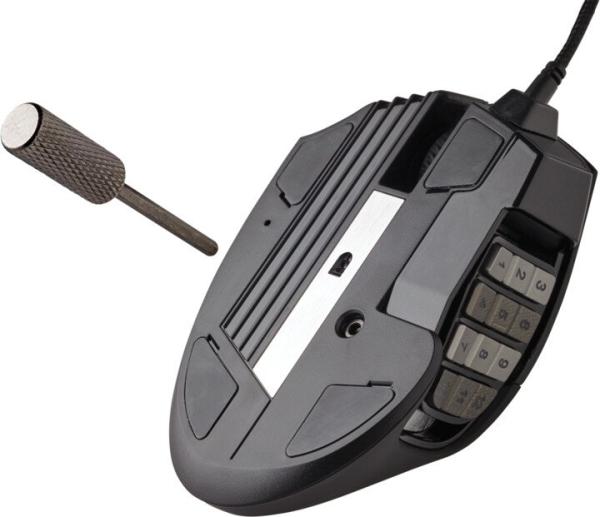 CORSAIR Scimitar Elite/ Herná/ Optická/ Pre pravákov/ 18 000 DPI/ Drôtová USB/ Čierna 