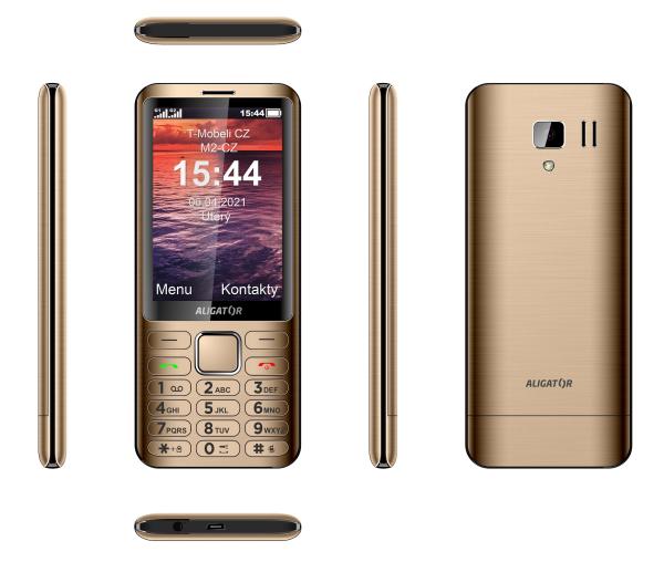 ALIGATOR D950 Dual sim zlatý 