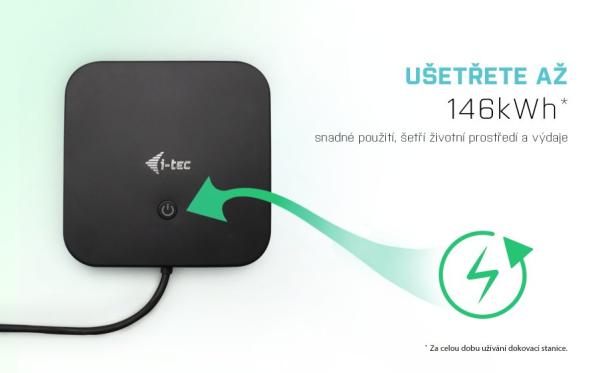 i-tec USB-C HDMI DP Docking Station with Power Delivery 100 W + i-tec Universal Charger 112W 