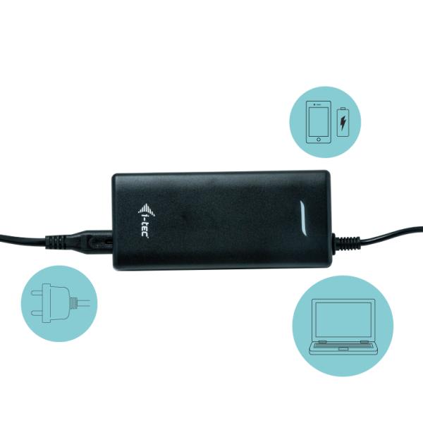 i-tec USB-C HDMI DP Docking Station with Power Delivery 100 W + i-tec Universal Charger 112W 