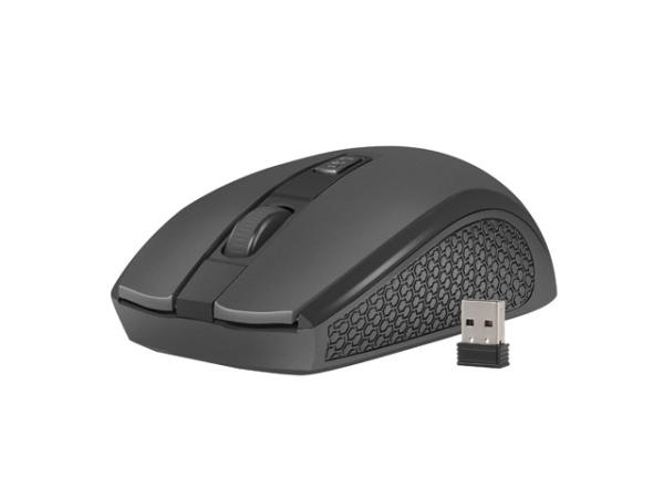 Natec optická myš JAY 2/ 1600 DPI/ Kancelárska/ Optická/ 1 600 DPI/ Bezdrôtová USB/ Čierna 