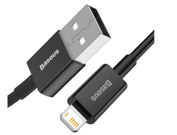 Baseus CALYS-C01 Superior Fast Charging Dátový Kábel USB to Lightning 2.4A 2m Black 