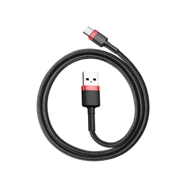 Baseus CATKLF-B91 Cafule Kabel USB-C 3A 1m Red/ Black 