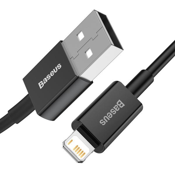 Baseus CALYS-A01 Superior Fast Charging Dátový Kábel USB to Lightning 2.4A 1m Black 