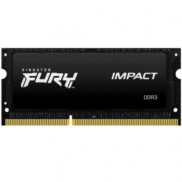 Kingston FURY Impact/ SO-DIMM DDR3L/ 8GB/ 1866MHz/ CL11/ 1x8GB/ Black