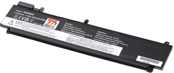 Batéria T6 Power pre Lenovo ThinkPad T460s, T470s, 2200mAh, 25Wh, 3cell, Li-Pol