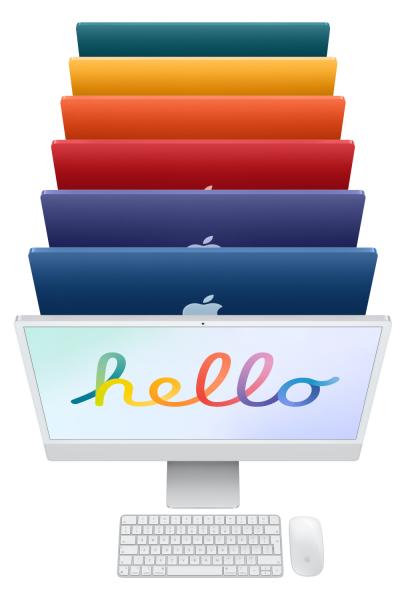 Apple iMac/ 24"/ 4480 x 2520/ M1/ 8GB/ 256GB SSD/ M1/ Big Sur/ Green/ 1R 