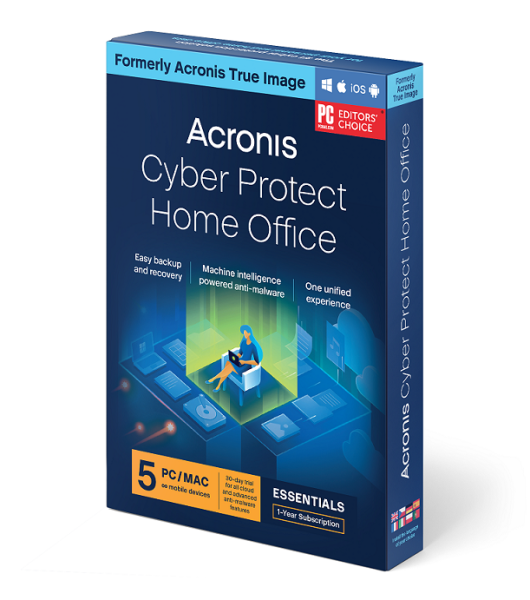Acronis True Image Essentials Subscription 5 Computers - 1 year subscription ESD
