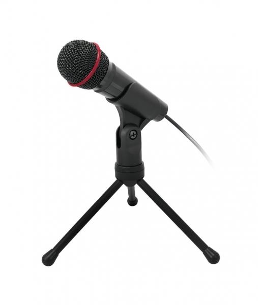 Stolní mikrofon C-TECH MIC-01, 3, 5" stereo jack, 2.5m