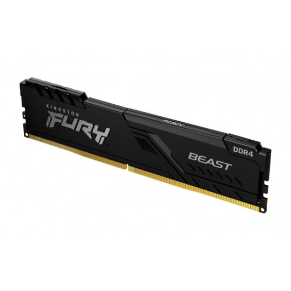 Kingston FURY Beast/ DDR4/ 16GB/ 3200MHz/ CL16/ 1x16GB/ Black 