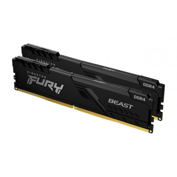 Kingston FURY Beast/ DDR4/ 64GB/ 3200MHz/ CL16/ 2x32GB/ Black 