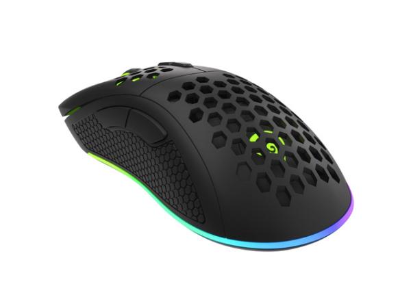 Genesis herná optická myš KRYPTON 555/ RGB/ 8000 DPI/ Herná/ Optická/ 8 000 DPI/ Drôtová USB/ Čierna 