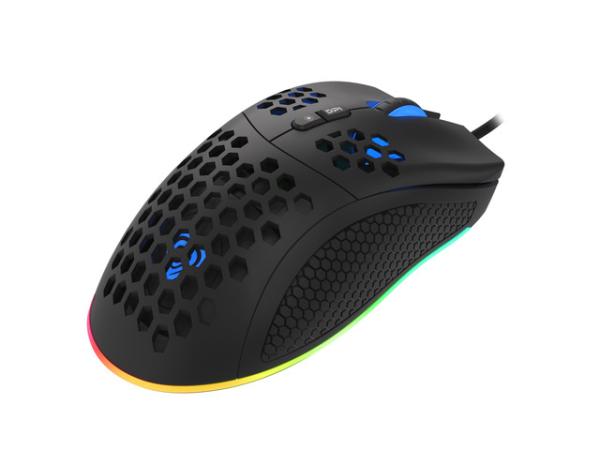 Genesis herná optická myš KRYPTON 555/ RGB/ 8000 DPI/ Herná/ Optická/ 8 000 DPI/ Drôtová USB/ Čierna 