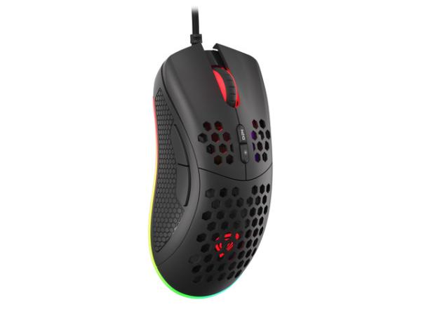 Genesis herná optická myš KRYPTON 555/ RGB/ 8000 DPI/ Herná/ Optická/ 8 000 DPI/ Drôtová USB/ Čierna