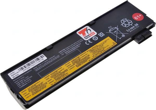 Batéria T6 Power Lenovo ThinkPad T470, T480, T570, T580, P51s, P52s, 5200mAh, 58Wh, 6cell