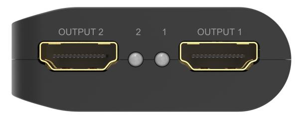 PremiumCord HDMI 2.0 Mini Splitter 1-2 Pigtail 4Kx2K@60Hz HDCP2.2 Downscaler 