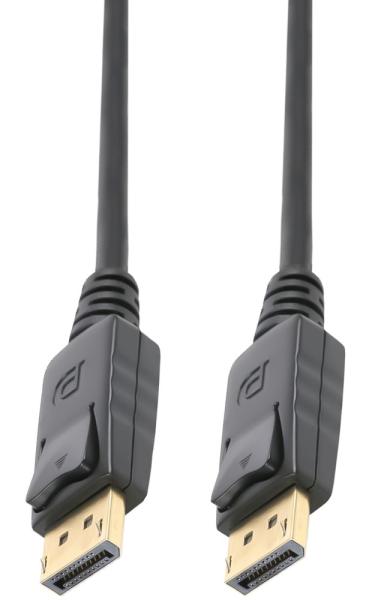 PremiumCord DisplayPort 2.0 přípojný kabel M/ M, zlacené konektory, 1m 