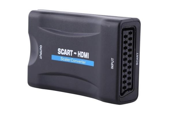 PremiumCord Prevodník SCART na HDMI 1080P s napájacím zdrojom 230V 