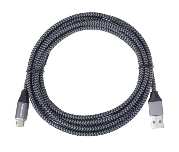 PremiumCord kábel USB-C - USB 3.0 A (USB 3.1 generation 1, 3A, 5Gbit/ s) 0, 5m oplet 