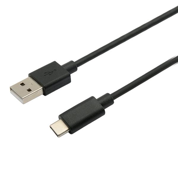 Kabel C-TECH USB 2.0 AM na Type-C kabel (AM/ CM), 1m, černý