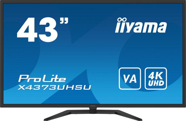 iiyama ProLite/ X4373UHSU-B1/ 42, 5"/ VA/ 4K UHD/ 60Hz/ 3ms/ Black/ 3R