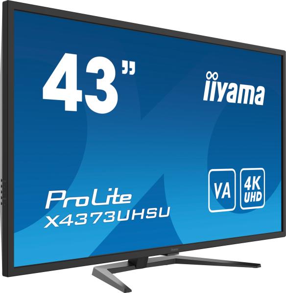 iiyama ProLite/ X4373UHSU-B1/ 42, 5"/ VA/ 4K UHD/ 60Hz/ 3ms/ Black/ 3R 