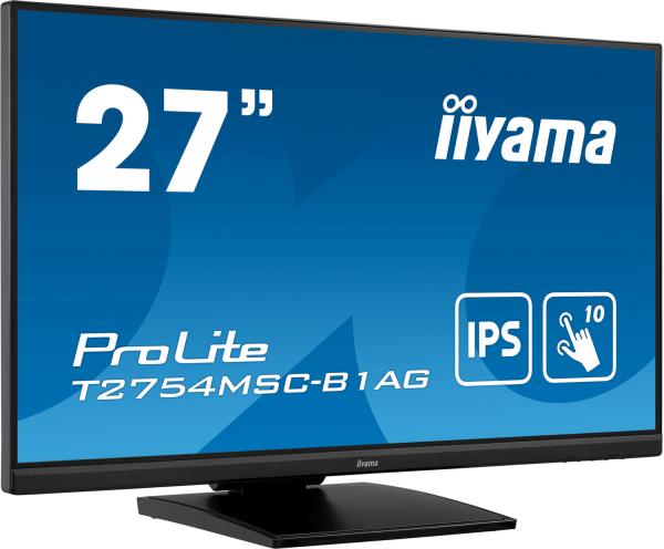 27" iiyama T2754MSC-B1AG: IPS, FHD, AG, 10P, HDMI, repr 