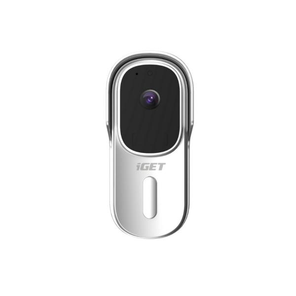 iGET HOME Doorbell DS1 White - WiFi batériový videozvonček, FullHD, obojsmerný zvuk, CZ aplikácie 