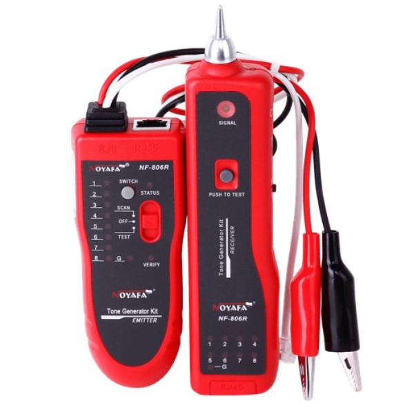 W-Star Tester síťových kabelů WSNF806R, RJ45, RJ11, vyhledávací sonda