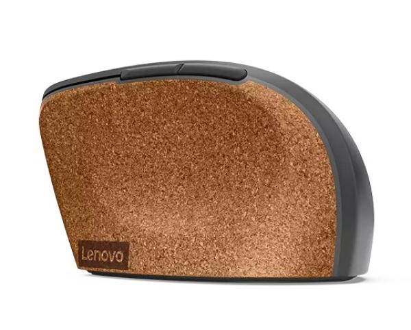 Lenovo Go/ Ergonomická/ Optická/ Pre pravákov/ 2 400 DPI/ Bezdrôtová USB/ Sivá 