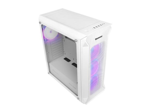 Počítačová skriňa Genesis IRID 505 ARGB V2/ Midi Tower/ Transpar./ Biela 
