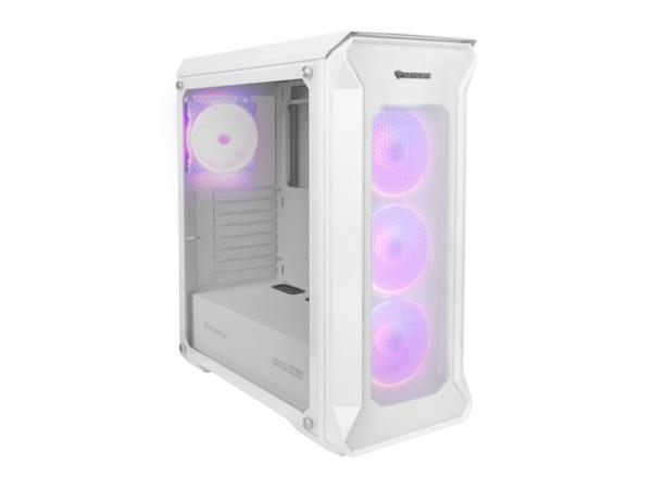 Počítačová skriňa Genesis IRID 505 ARGB V2/ Midi Tower/ Transpar./ Biela