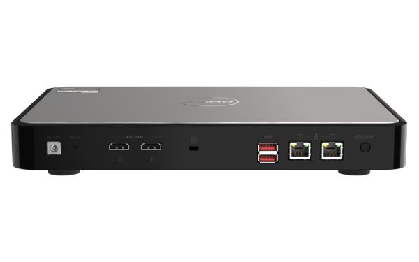 QNAP HS-264-8G (4core 2, 9 GHz, 8GB RAM, 2x SATA, 2x 2, 5GbE, 2x HDMI 4K, 2x USB, tichý) 