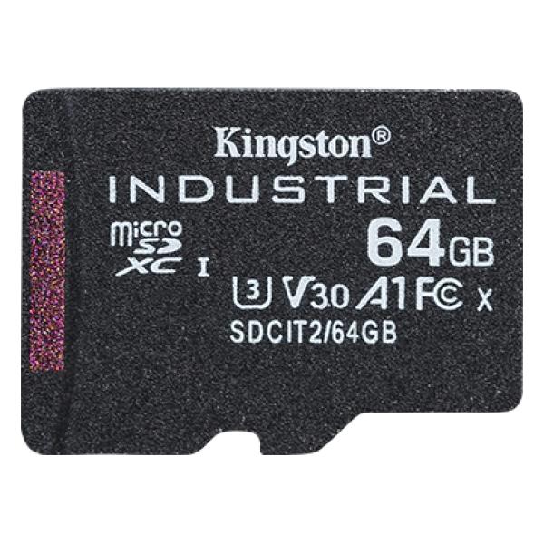 Kingston Industrial/ micro SDHC/ 64GB/ 100MBps/ UHS-I U3 / Class 10