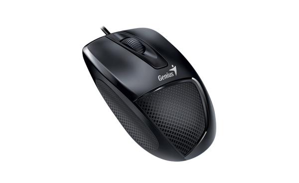 Genius DX-150X/ Ergonomická/ Optická/ Pre pravákov/ 1 000 DPI/ Drôtová USB/ Čierna 