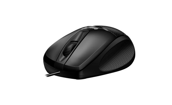 Genius DX-150X/ Ergonomická/ Optická/ Pre pravákov/ 1 000 DPI/ Drôtová USB/ Čierna 