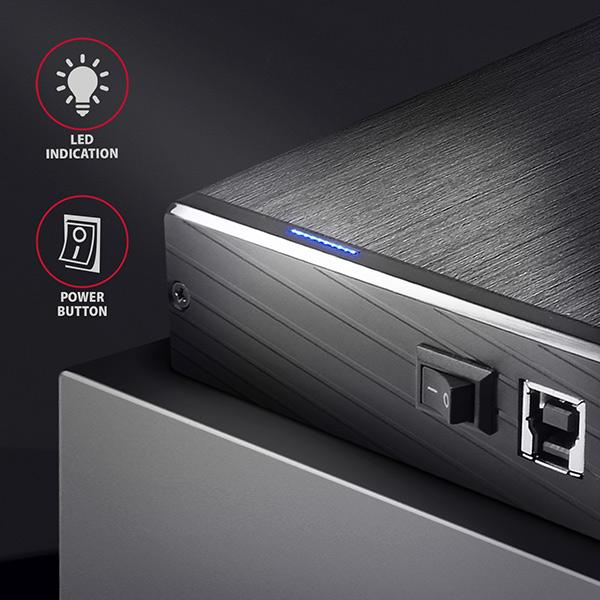 AXAGON EE35-XA3, USB 3.2 Gen 1 - SATA, 3.5" externí ALINE box 