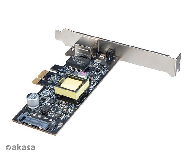 AKASA 2.5 Gigabit PCIe sieťová karta s PoE 