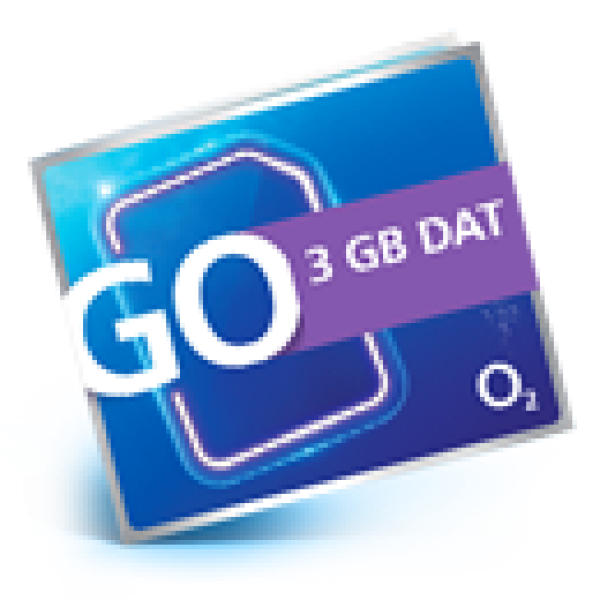 O2 Predplatená karta GO 3GB DAT