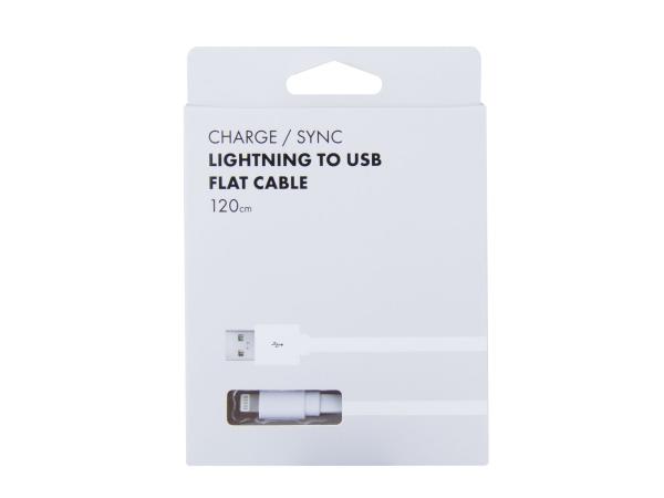 Kabel AVACOM LIG-120W USB - Lightning, 120cm, bílá 