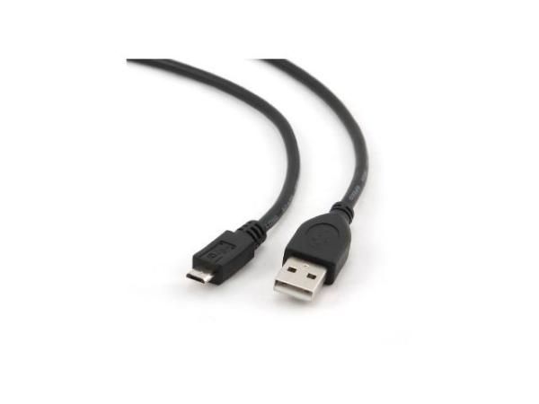 GEMBIRD kabel USB2.0 - microUSB, 3m, černý