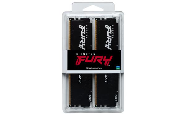 Kingston FURY Beast/ DDR5/ 64GB/ 5600MHz/ CL40/ 2x32GB/ Black 