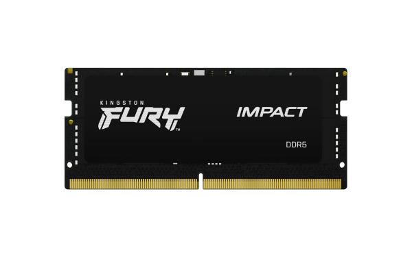 Kingston FURY Impact/ SO-DIMM DDR5/ 8GB/ 4800MHz/ CL38/ 1x8GB/ Black