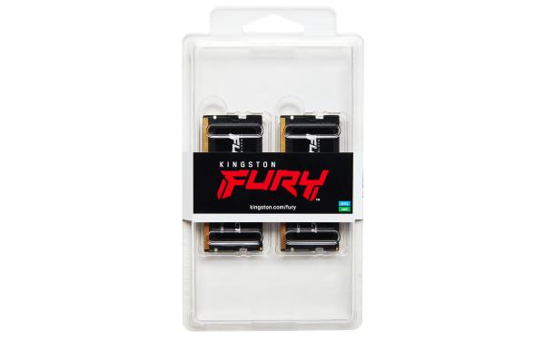 Kingston FURY Impact/ SO-DIMM DDR5/ 32GB/ 4800MHz/ CL38/ 2x16GB/ Black