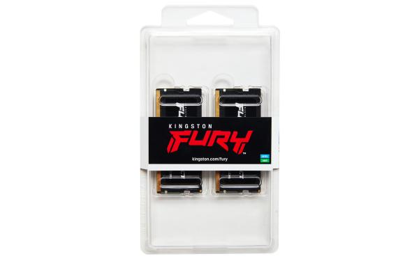 Kingston FURY Impact/ SO-DIMM DDR5/ 64GB/ 4800MHz/ CL38/ 2x32GB/ Black 